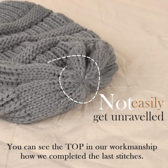 Women\'s Knit Slouchy Beanie Hat Warm Winter Cap Casual Outdoor Wear main image 4